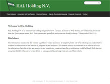 Tablet Screenshot of halholding.com